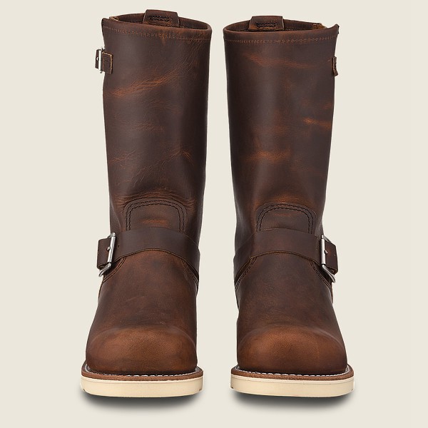 Red Wing Heritage Boots Classic Engineer - Tall Rough & Tough Læder - Mørke Brune - Dame 1362-HRSCQ